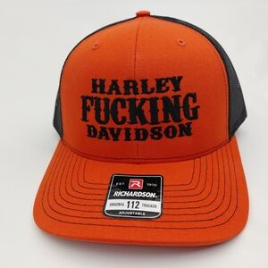 Harley-Davidson Bold Orange and Black Cap